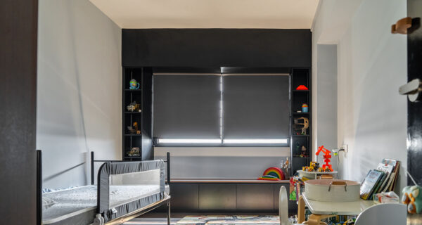 Blackout Grey Roller Blinds with Pulley
