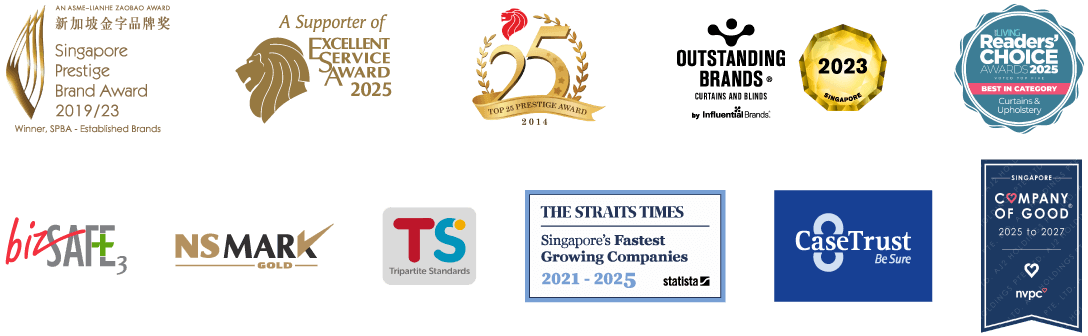 The Curtain Boutique Awards Accreditations Casetrust Bizsafe