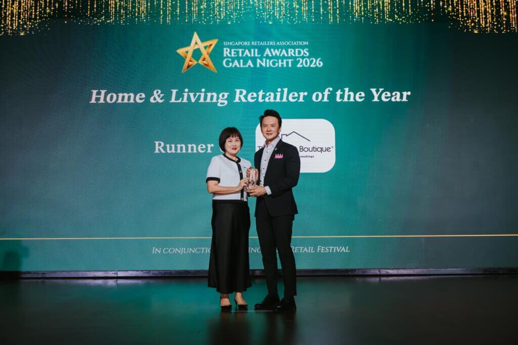 The Curtain Boutique receives continued recognition at Singapore Retailers Association SRA Retail Awards Gala Night 2026