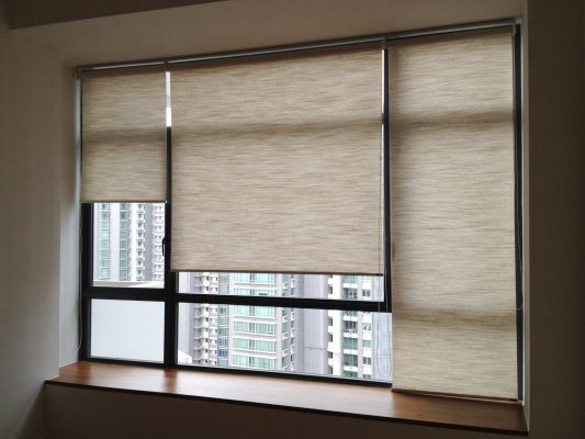 Roller Blinds in Living Room